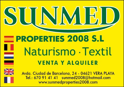 Sunmed Properties, Uw makelaar voor Vera Playa en omgeving - Outside swimmingpool of the naturist complex of Vera Natura. At the moment there are several apartments for sale. For further information, please contct our website www.sunmedproperties.com - D
